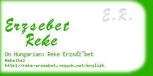 erzsebet reke business card